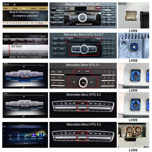 Mercedes COMAND NTG generations from NTG 4.0 to MBUX