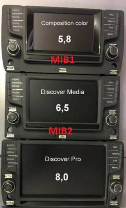Volkswagen RNS 510 and MIB head units