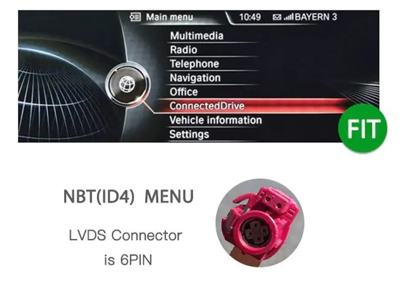 CarPlay for BMW F20/F21/F30/F31/F10/F48/X1/X3 | NBT 4-Pin - image 3
